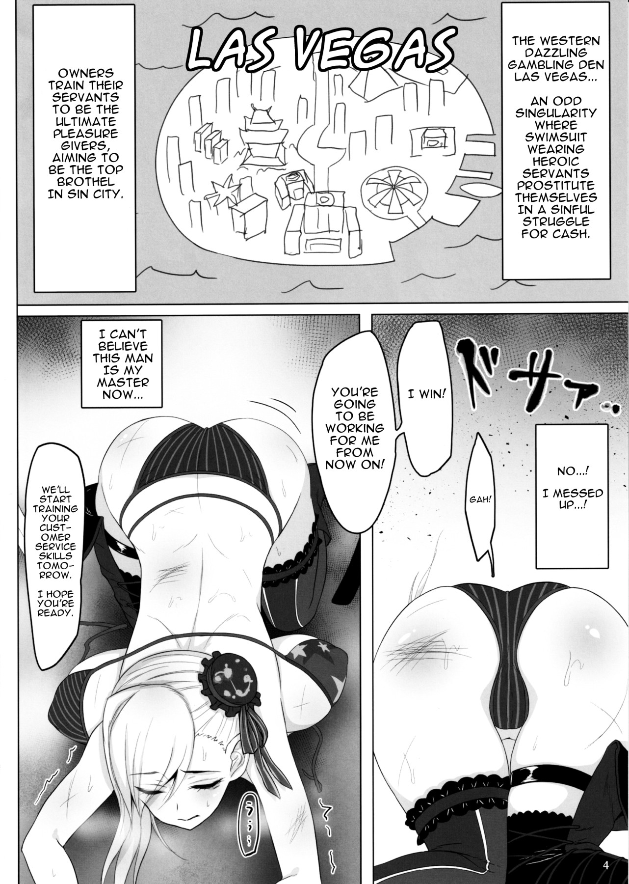 Hentai Manga Comic-Swimsuit Musashi's Prostitute Training-Read-2